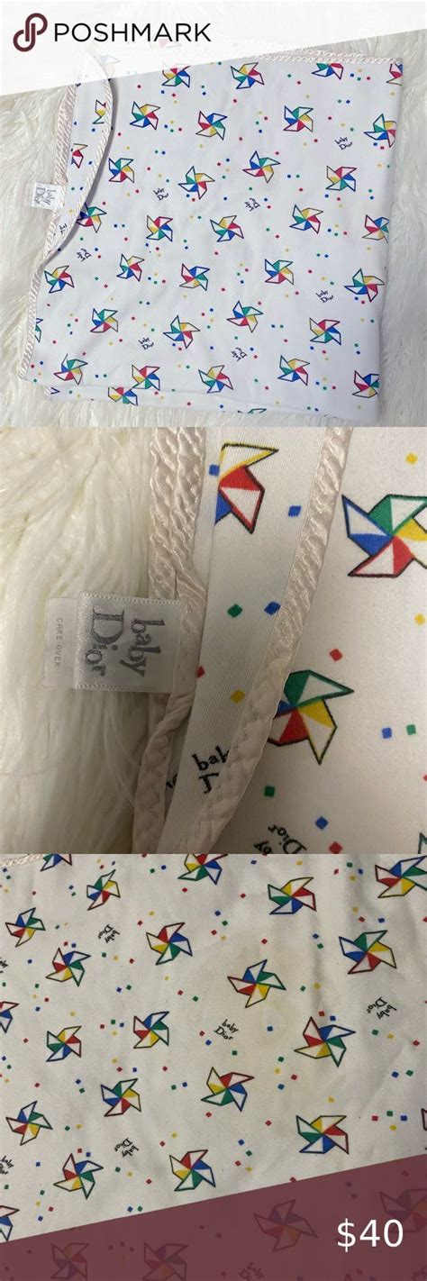 dior monogram blanket|baby Dior blanket vintage.